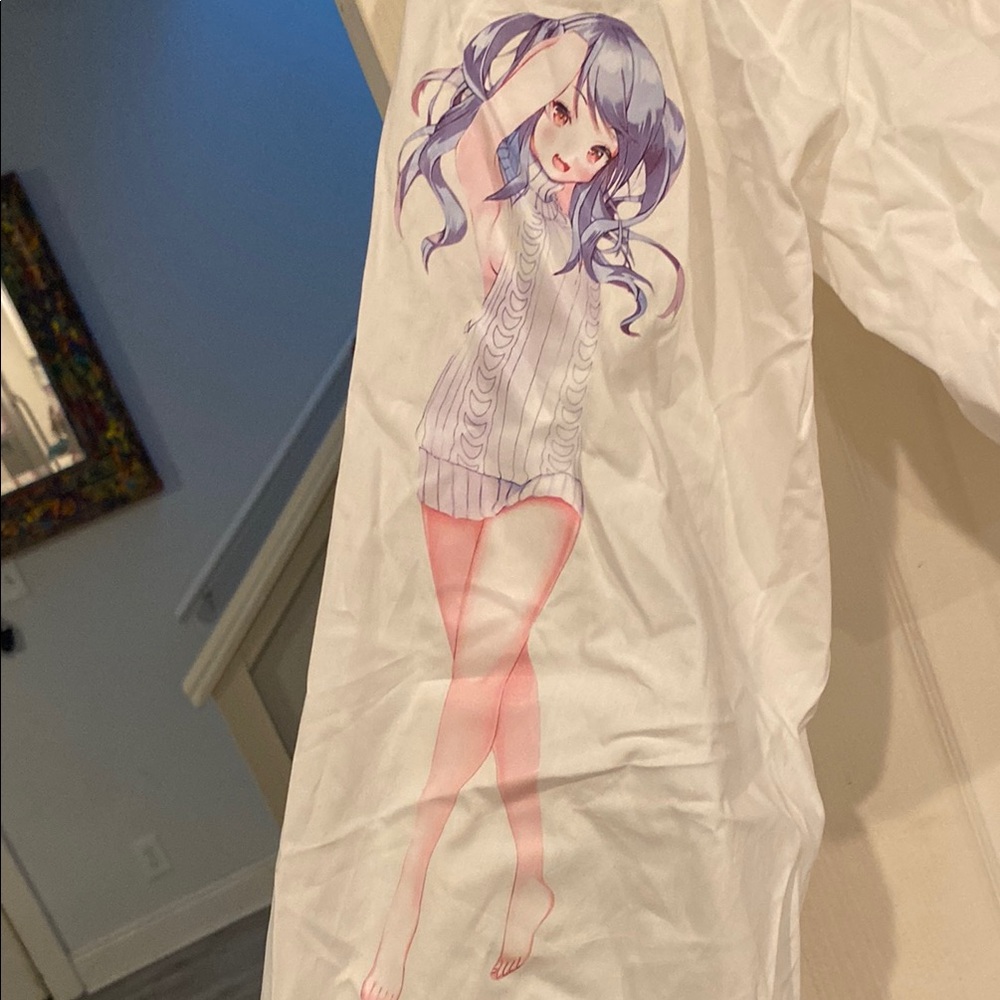 Anime Graphic White Crop Top - Picture 3 of 8